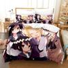 Anime A Channel Bedding Set Single Twin Full Queen King Size Bed Set Adult Kid Bedroom Duvetcover Sets Print Anime Bed Sheet Set