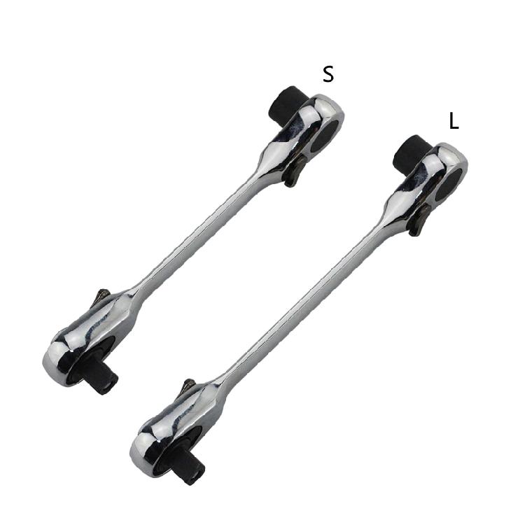 Practical 1/4 Inch Quick Release Wrench Spanner Dual for Head Ratchet Wrench for