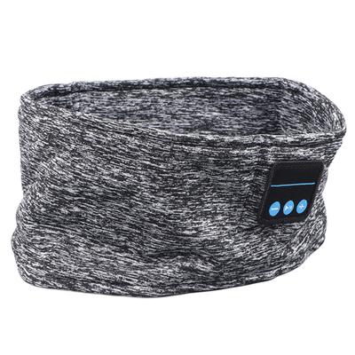 Bluetooth Headband Headphone Gray Wireless Sleep Music Eye Mask Outdoor Sports Running Riding Headband Earphone