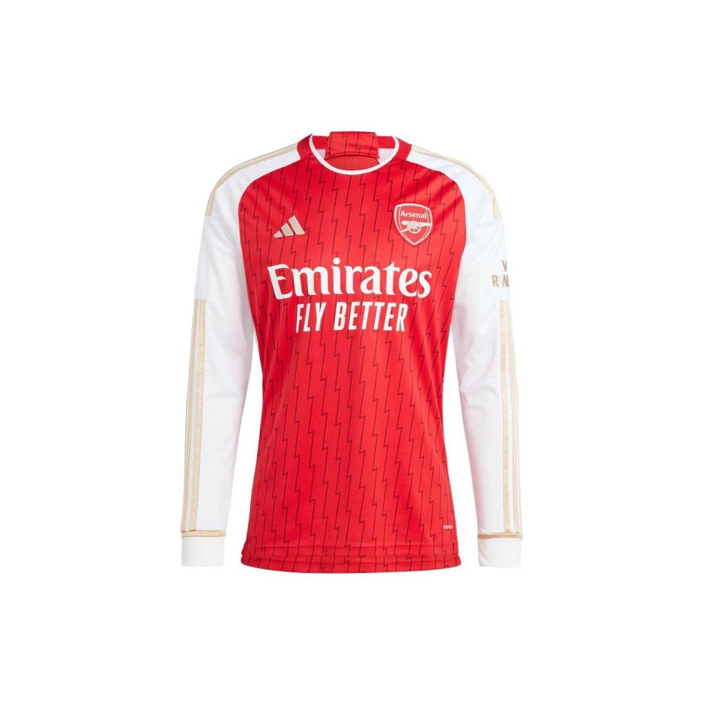 Adidas Arsenal 23/24 Long Sleeve Home Jersey Better Scarlet/White Men Streetwear HZ2085