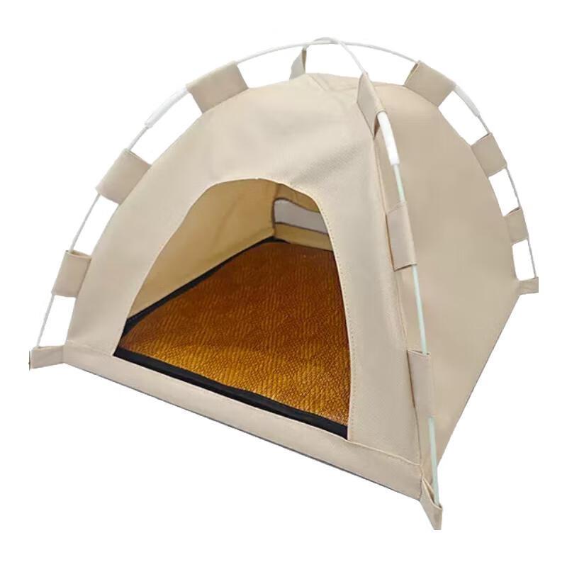Foldable Outdoor Pet Tent with Cooling Mat for Cats