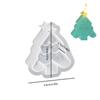 Christmas Tree Silicone Candle Mold Elk Soap Plaster Making Tool Gingerbread Man Mold for Candle Making DIY Gift