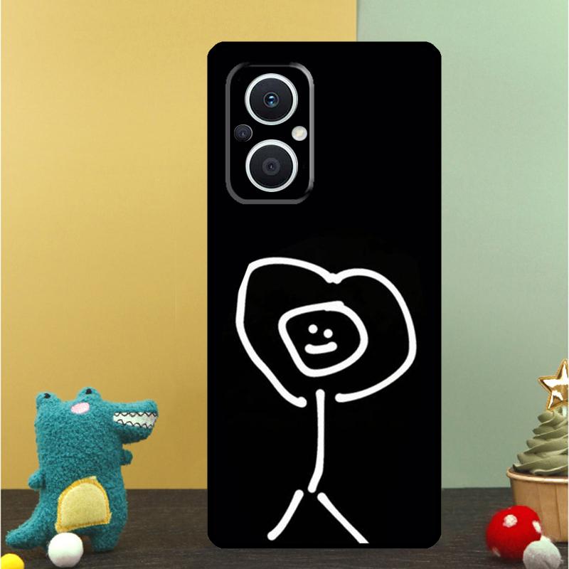 Cartoon Matchman Case For OPPO Reno 15F 13F 14F 12 11 F 10 14 15 Pro 7 8 Lite OPPO Find X9 X8 X6 X5 Pro Cover