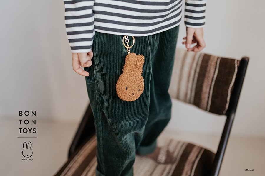TON Miffy Tiny Teddy Keychain Ton Toys [BON TOYS] Cinnamon/Bon