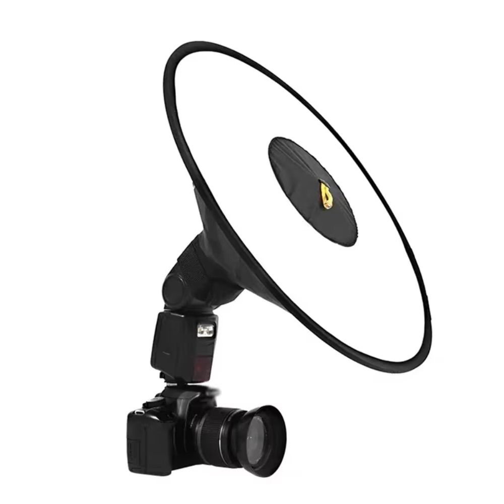 Reflector Folding Softbox Diffuser Round Cone Flash Diffuser  Photography Accessories