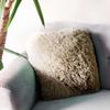 Extra Soft Plush Cushion Taupe 40x40