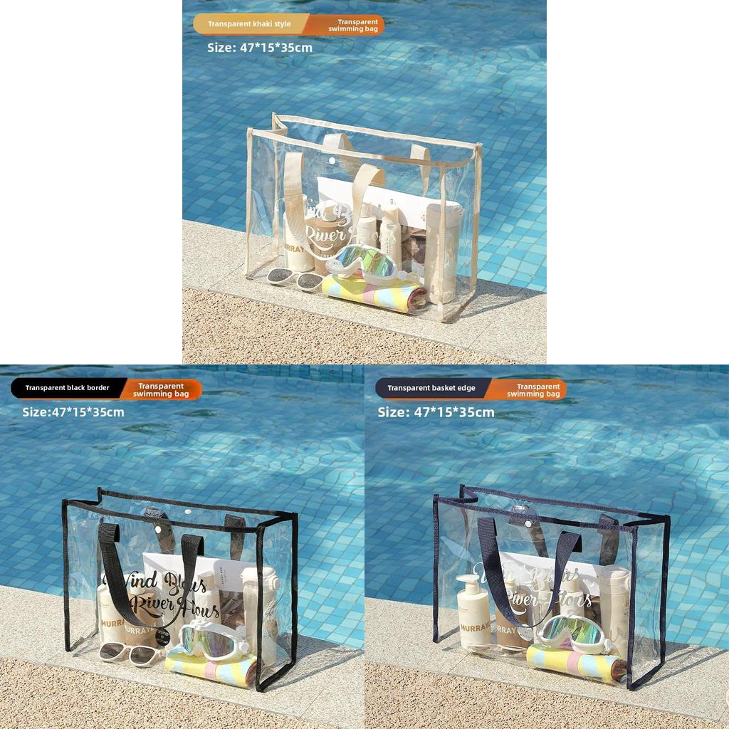 Large Capacity Pvc Swimming Bag Waterproof Tote For Travel And Beach Use
