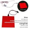 12V 10X10Cm El Flexible Electroluminescent Cold Light Source Cuttable Diy Luminous Frame Backlight Model Environmental Source