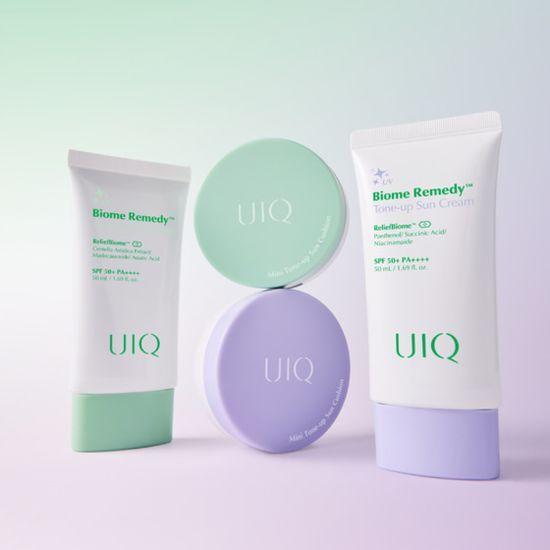 NEW UIQ Mini Tone-Up Sun Cushion Purple