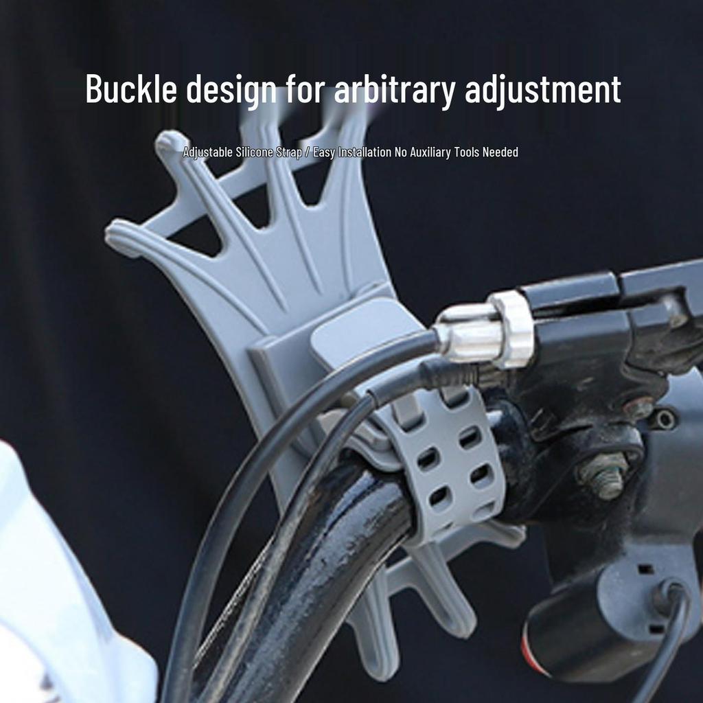 Universal Silicone Phone Holder for Bicycles, Scooters, and Motorcycles