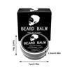 Kit de croissance de barbe professionnel pour hommes, baume à barbe naturel, cire hydratante, crème de soin pour barbe propre et élégante