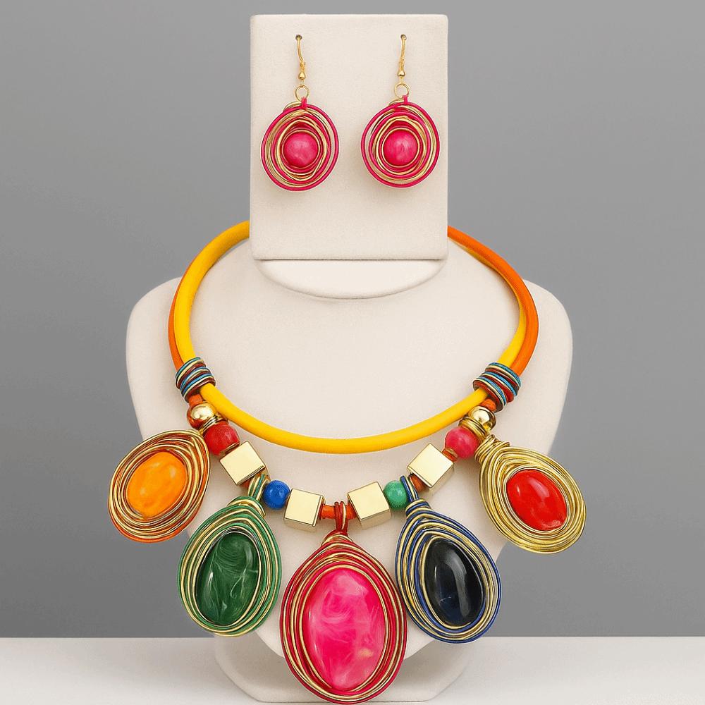 Hook Choker Costume Jewellery Safe Reliable Dangle Earrings Earrings Necklace Set  Jewelry Gift