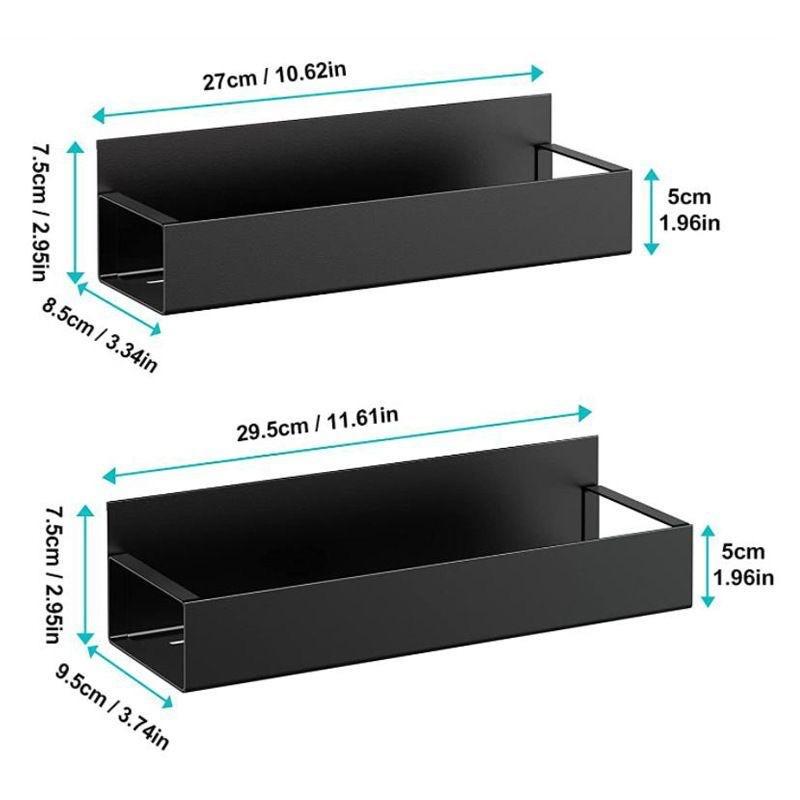 Magnetic Refrigerator Shelf Organizer Spice Sundry Side Storage Hanging Basket Space Saving Kitchen Household Holder
