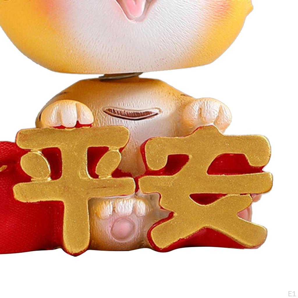 Adorable Small Tigers Figurine Resin Crafts Sculpture Statue Ornament Animal Figure Model for Car