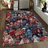 Freddy Jason Chucky Horror Movie Character Carpet Halloween Child's Play Floor Mat 3D Horror Rug Area Rugs Bedroom Non-slip Mat