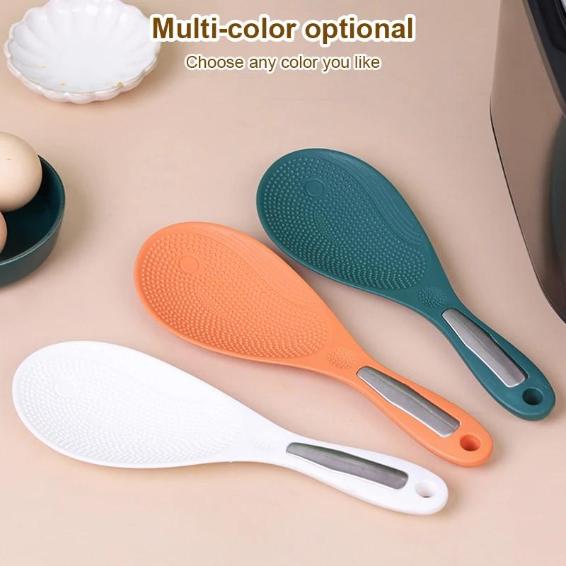 PP Materiál Lžíce na rýži Nepřilnavá rýže Vysoká teplota Nerezová rukojeť Lžíce na rýži Domácí Kuchyňské doplňky