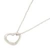 Used Open Heart Necklace Necklace Silver925 Silver Used