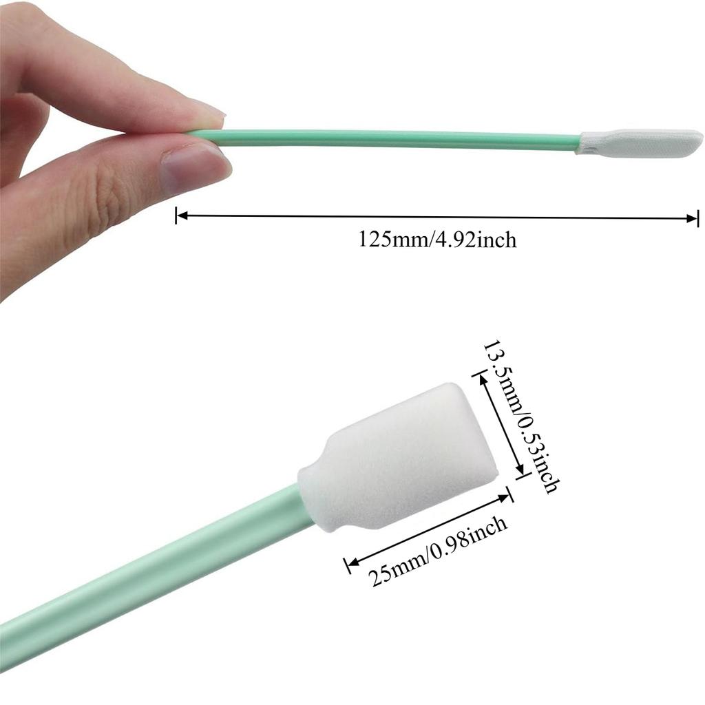 15/25/35 PCS Polyester Swabs – Precision Cleaning Sticks for Printers, Cameras, Lenses & Sensors, Scratch-Free Optical Wipes