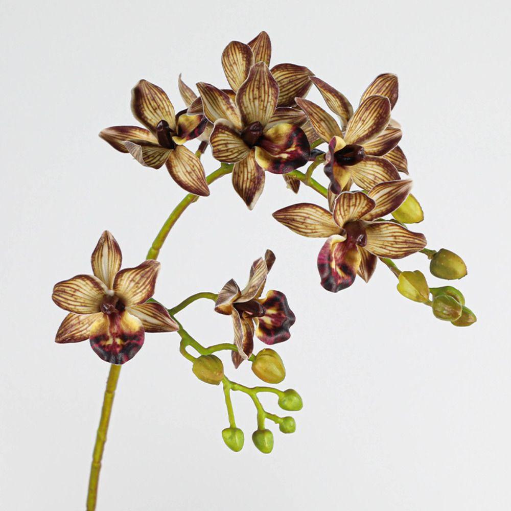 Realistic Artificial Phalaenopsis Branches 2 Fork Fake Flowers Simulation Plant  Wedding Home