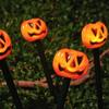 Outdoor Waterproof LED Solar Pumpkin Ghost String Lights for Halloween and Christmas Garden Decoration