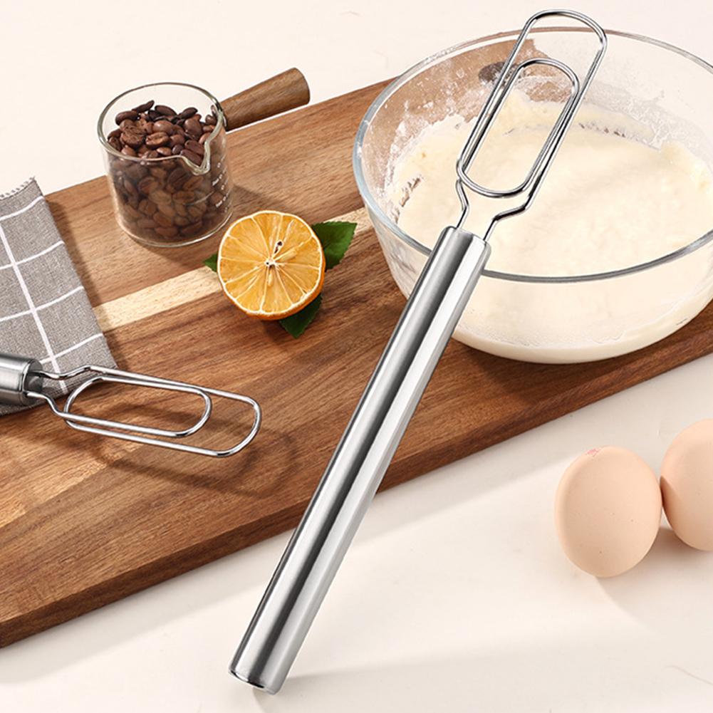 Stainless Steel Sourdough Starter Spatula & Dough Mixer Manual Hand Mixer Milk Cream Butter Whisk Mixer Kitchen Tools Baking Sup
