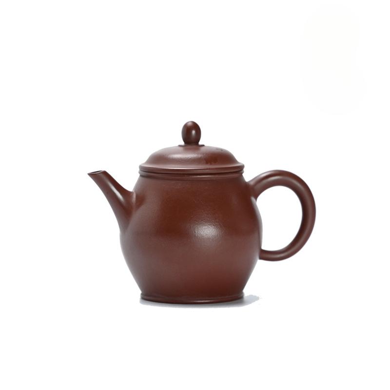 

190ml Luxury Yixing Purple Clay Teapots Handmade Waist Drum Pot Raw Ore Purple Zhu Mud Kettle Chinese Zisha Tea Set For Tea Gift