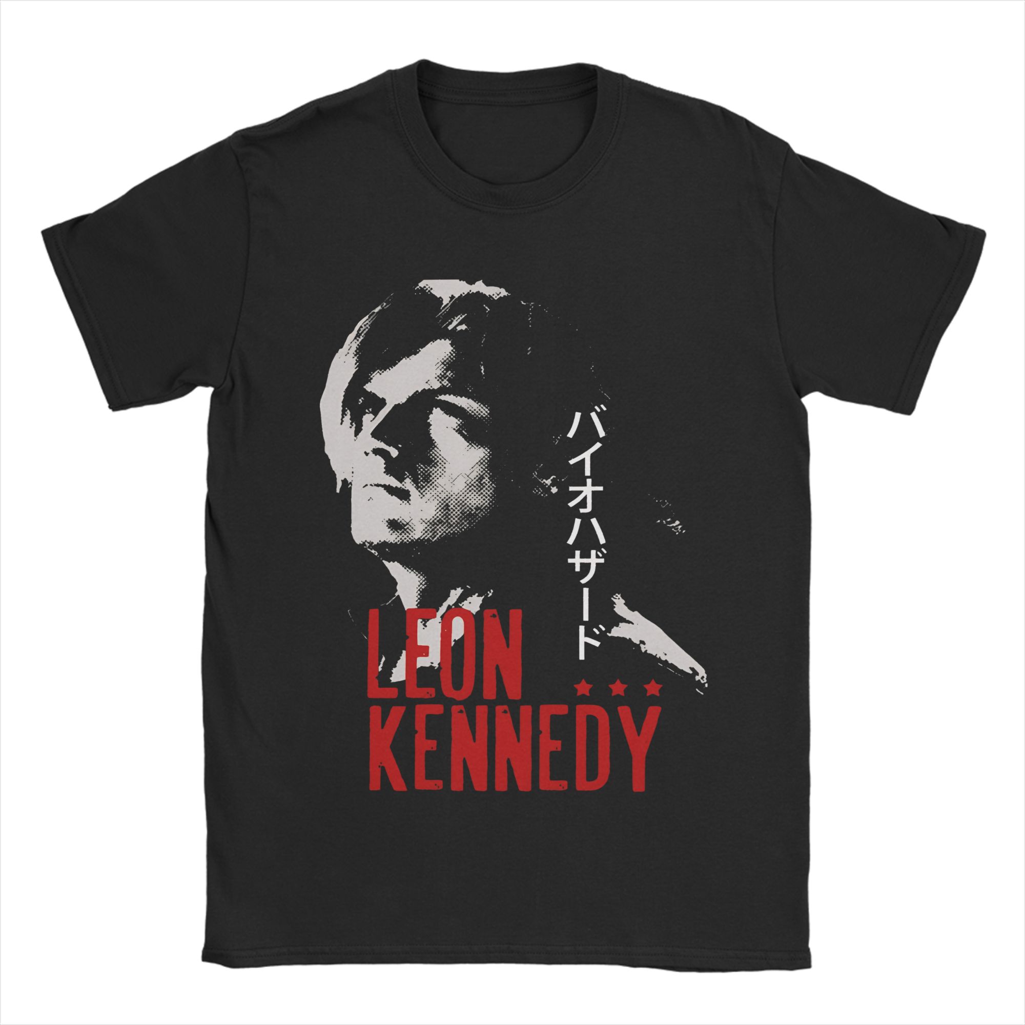 

Mens LEON KENNEDY T Shirts Pure Cotton Tops Novelty Short Sleeve Round Neck Tee Shirt Plus Size TShirts S
