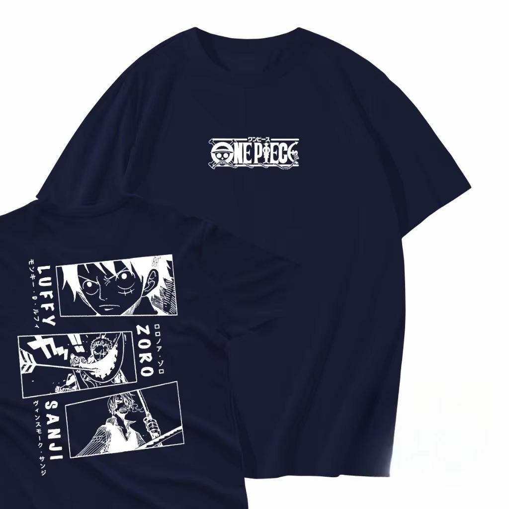 

2026 Japanese Anime ONE PIECE Summer T-shirt Casual Sports Fitness Comfortable Cotton Short Sleeves for Unisex and Women Ins Y2k 4XL