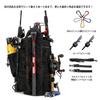 HAKAWAFLY Fishing Large Includes 1 Waist 4 Rod and 5 Tackle Bag 5-Way Backpack, Multifunctional, Capacity, Belt, Straps, Carabiners, 15.6-inch