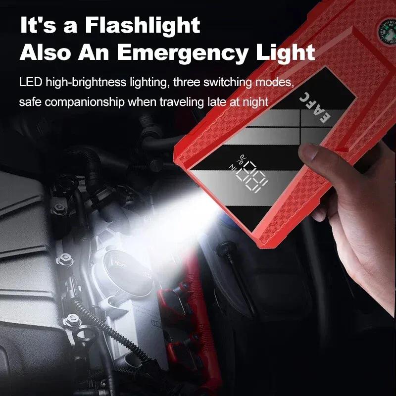 12V Car Emergency Battery Booster & Multi-FunctionSupply Portable 1000A/1200A/2000A Car Jump Starter Power Bank Auto Starter