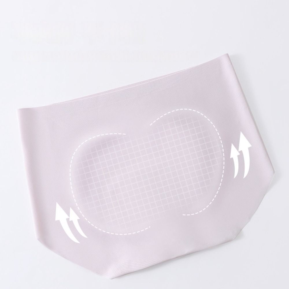 Seamless Anti Embarrassment Briefs Sponge Crotch Pad Sports Yoga Panties Seamless Underwear  Women