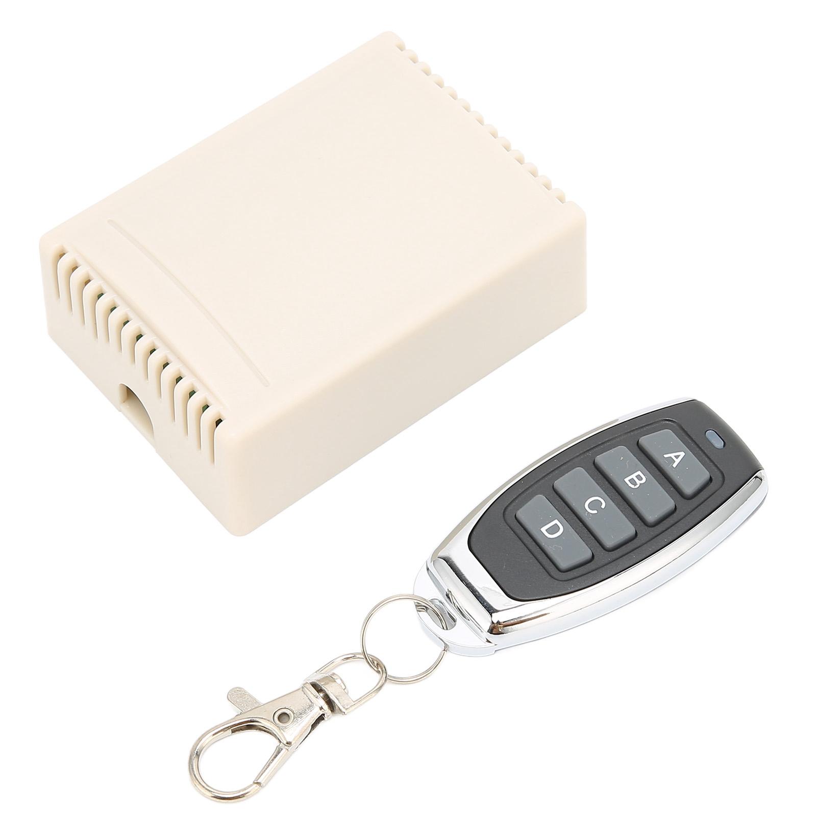 

Беспроводной пульт дистанционного управления 433 МГц 10A 4-канальный радиочастотный релейный переключатель для электрической двери