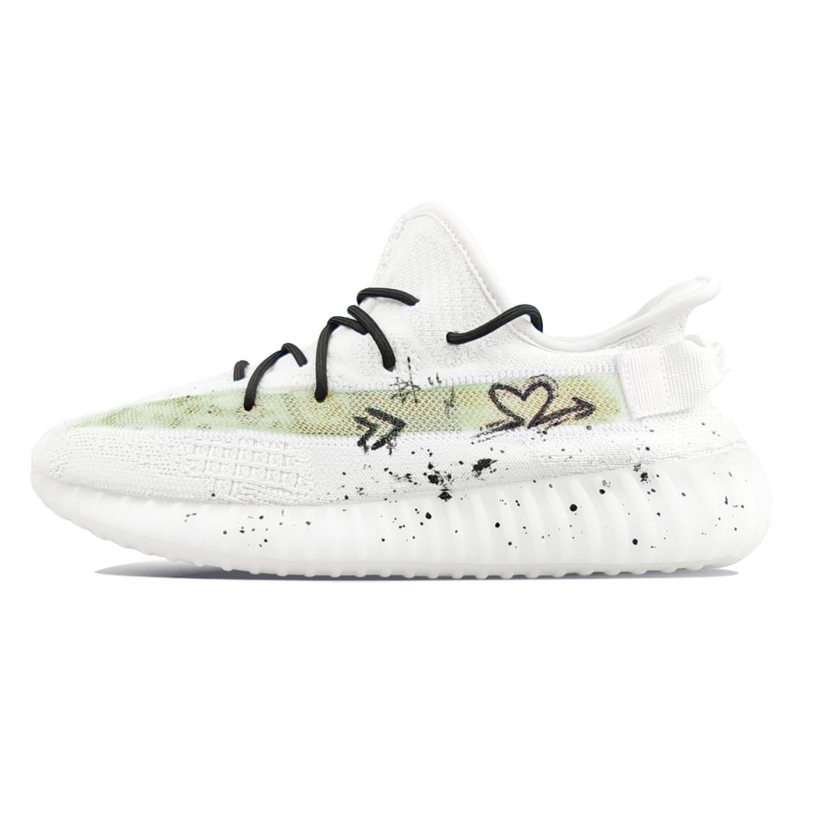 

Adidas Originals Yeezy Boost 350 V2 Low top Casual Shoes Unisex White HQ6316(Team40-) 36⅔