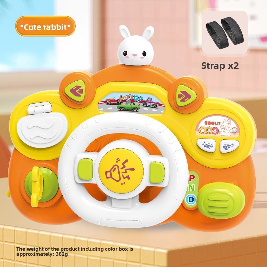 Steering Multi Functional Wheel Children Puzzle Toy With Lights Music And