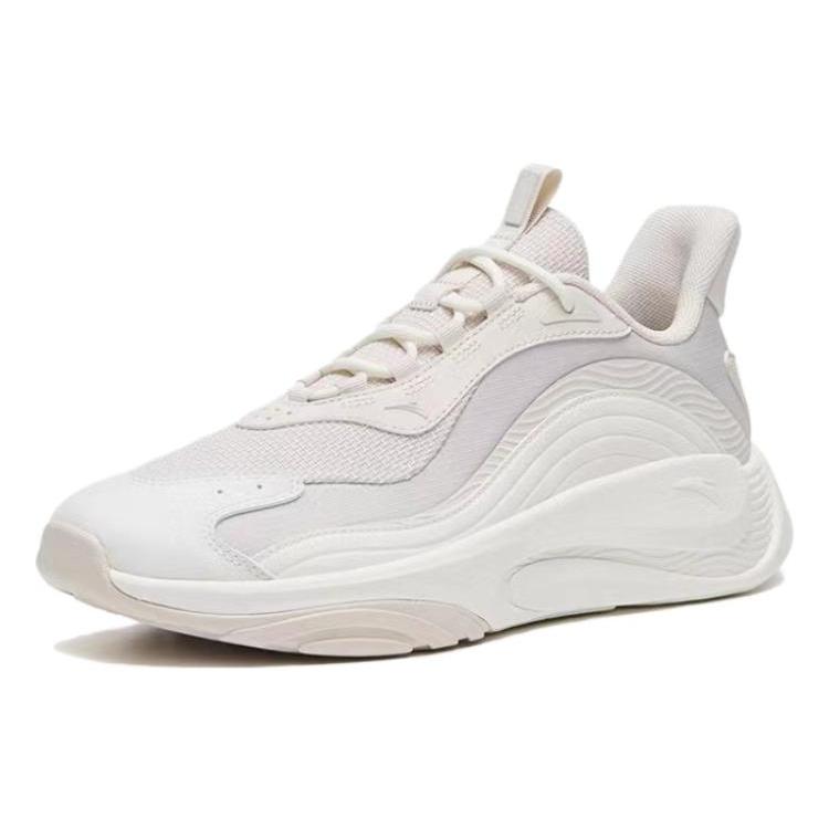 Anta Chao Bai Gz Breathable And Lightweight Low top Casual Shoes Women's Gray White 122318840-2