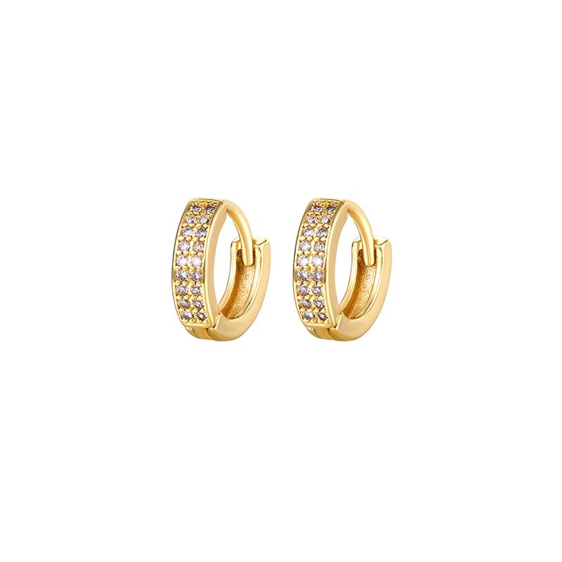 2 Paires Boucles d'Oreilles Créoles Petites en Acier Inoxydable Zirconium CZ Pour Femmes Hommes 6mm 8mm 10mm Huggie Fine Cartilage Boucle d'Oreille Piercing Bijoux