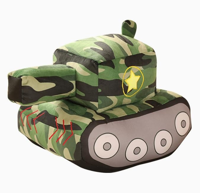 Tank Cushion Hugging Pillow Plush Cute Nap Pillow Funny Goods Event Party Gift Military Weapon Fighter 3842