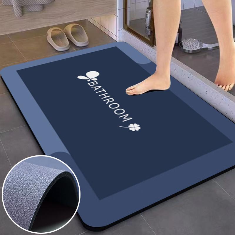NEW Indoor Bathroom Absorbent Mat Modern Diatomite Foot Mat Quick Drying Kitchen Toilet Rug Non-slip Doormat Simple Home Decor