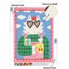 DIY Full Drill Diamond Painting Kit Cute Cat Rainbow Heart Glasses Rhinestone Art Canvas Modern Wall Decor Gift for Adults
