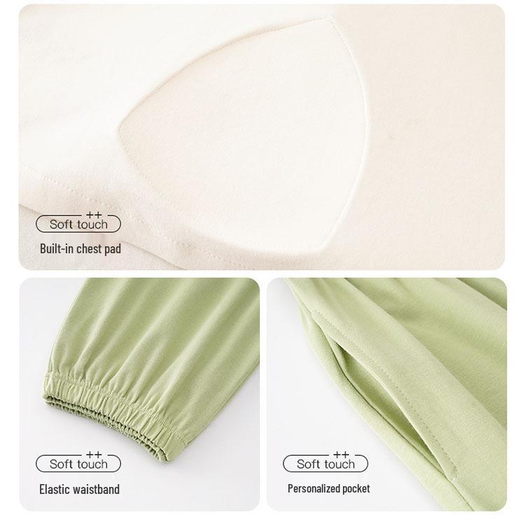 2024 Women's Plus Size Korean Style Capri Set - Summer Cotton Short-Sleeved Home Wear