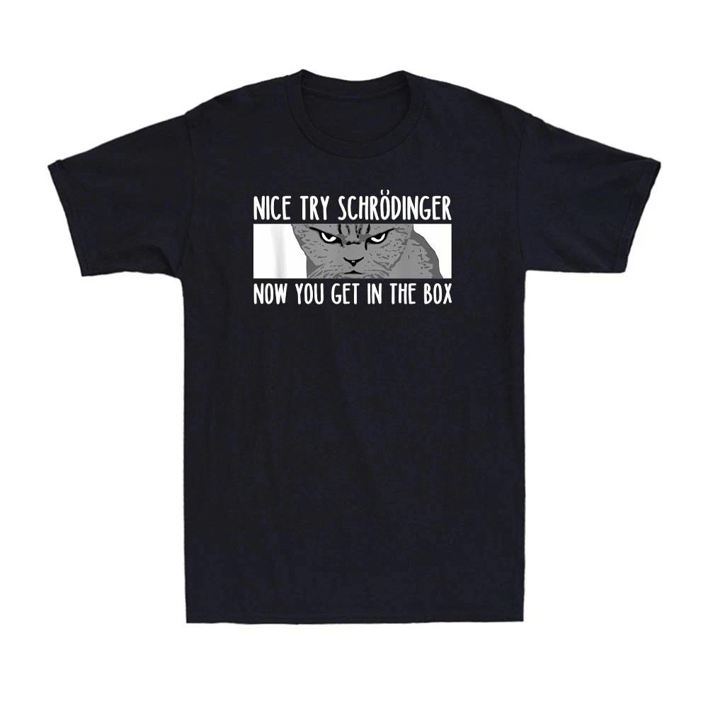 Schrodinger s Cat - Physicist Funny Quantum Physics Cat Lover Gift Men s T-Shirt L