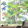 CRASPIRE 8 Sheets 8 Styles Turtle Window Sticker Self Adhesive Sea Grass Ocean Wall Decals Peel and Stick Clings PVC Waterproof Decor for Bedroom