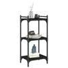 Bookshelf 3 Shelves Black 40 X 30 X 86 Cm Engineered Wood