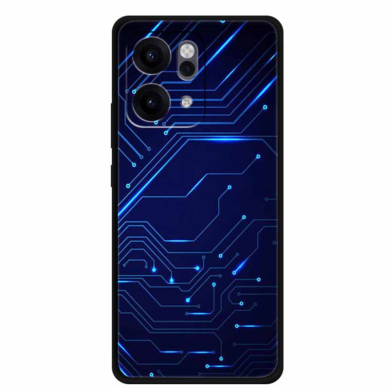 For Oppo Reno14 Pro 5G Case Animals Soft Silicone TPU Phone Cases Back Cover for Oppo Reno 14 Lion Shockproof Cool Wolf Capa