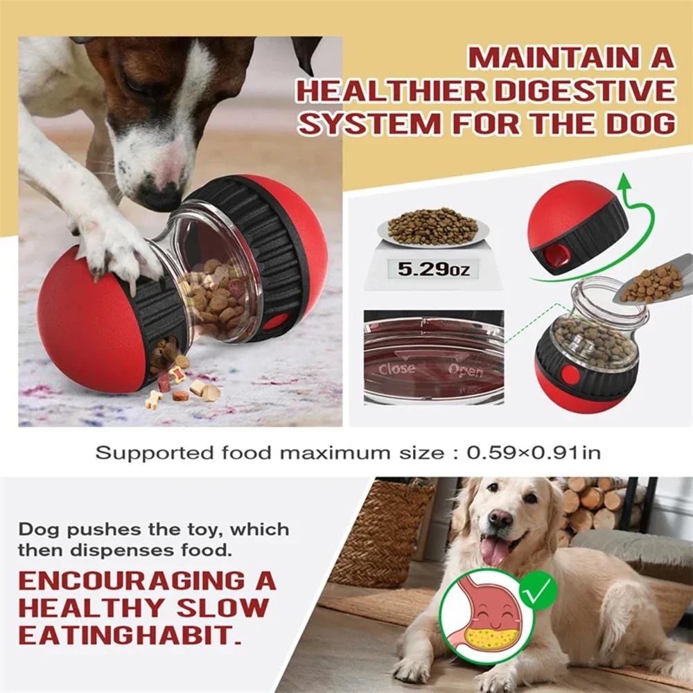 Dog Toys Pet Interactive Intelligence Elliptical Track Rolling Ball Leaky Food Develop Habits Sturdy Durable Interactive Pet Toy