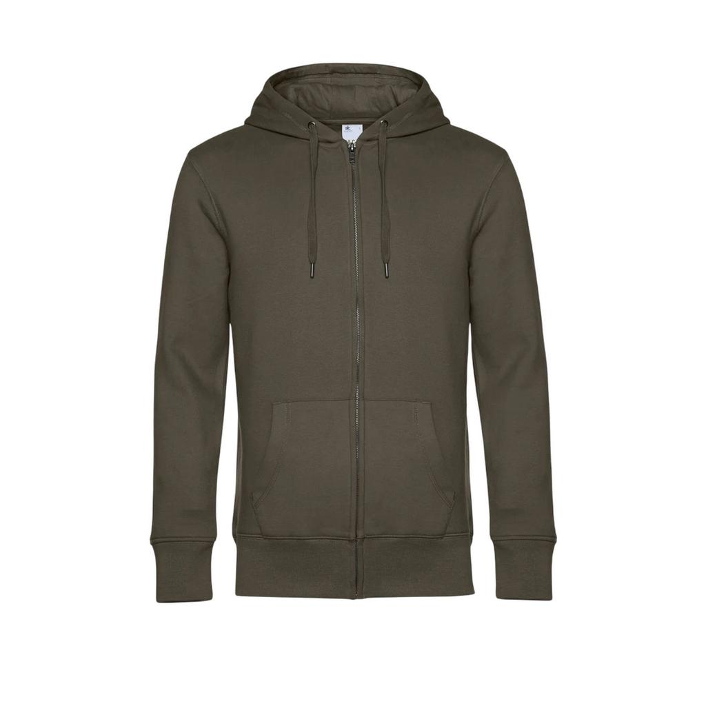 B&C Mens King Zipped Hoodie