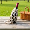 Bohemian Water Bottle Bag Deform Resistant Water Bottle Holder Hand Woven Net Bag Hand Woven Cotton Rope Bottle Carrier For Men