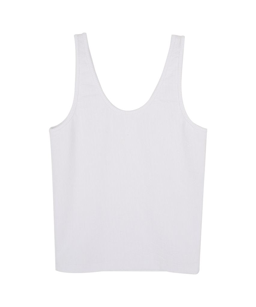 HARDCORE HAPPINESS Patch Layered Vintage Top_White