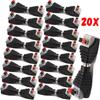 1/20pc Solder-free Press-fit DC Power Connector Security Camera Led Strip Male Female Adapter Socket Power Plug Cable Connectors