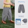 JELLYBABY Girls' Plaid Lace-Trim Casual Long Pants